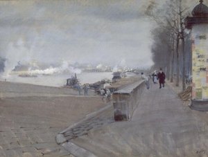 La Senna a Parigi da Giuseppe de Nittis