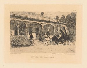 Ritorno dalla passeggiata (serie Nuove immagini) da Giuseppe de Nittis