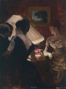 Intorno al paralume da Giuseppe or Joseph de Nittis