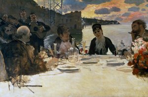 Pranzo a Posillipo, c.1879 da Giuseppe or Joseph de Nittis