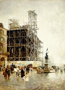 Place de Pyramides da Giuseppe or Joseph de Nittis