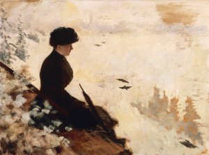 Effetto neve da Giuseppe or Joseph de Nittis
