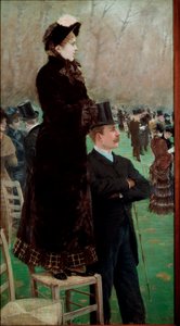 Le corse al Bois de Boulogne da Giuseppe or Joseph de Nittis
