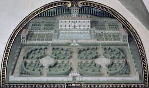 Villa della Petraia da una serie di lunette raffiguranti viste delle ville medicee da Giusto Utens
