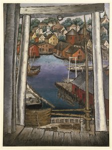 Porto di Gloucester, c.1925 da Glenn O Coleman
