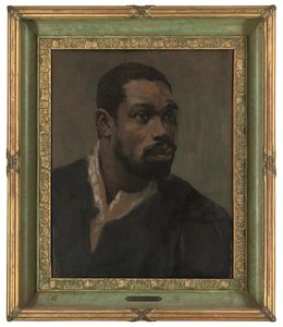 Testa di un nero, incorniciata da Glyn Warren Philpot
