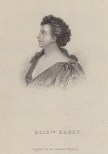 Elizabeth Barry, attrice inglese da Godfrey (after) Kneller