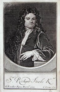 Ritratto di Richard Steele, frontespizio di 