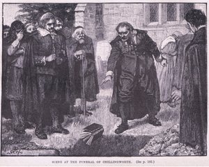 Scena al funerale di Chillingworth AD 1644