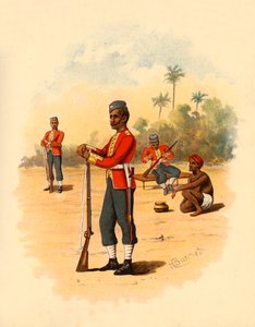 11° Fanteria Nativa del Bengala, 1890 da Godfrey Douglas Giles