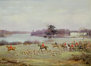 La caccia del South Cheshire nel parco di Combermere