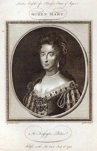La regina Maria a Kensington Palace, inciso per l