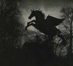 Statua di Pegaso nei Giardini di Mirabell