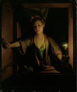 Una ragazza alla finestra da Godfried Schalcken