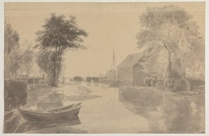 Il fiume Mörrumsån presso Elleholm, Blekinge da Godtfred Rump