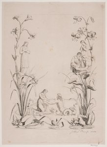Disegno a margine, probabilmente per la pagina del titolo di "Liden Gunver" da Godtfred Rump