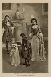 Illustrazione per La Storia di Henry Esmond di Thackeray (litografia) da Gordon Frederick (after) Browne