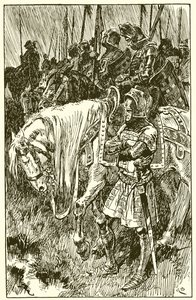 Inglesi in attesa della mattina della battaglia di Azincourt