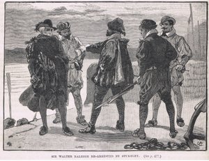 Sir Walter Raleigh ri-arrestato da Stukeley, 1618