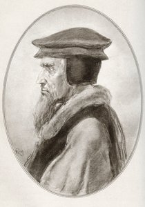 Giovanni Calvino, nato Jehan Cauvin, da Living Biographies of Religious Leaders da Gordon Ross