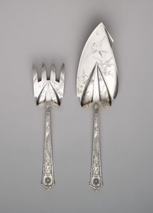 Paletta e forchetta per pesce da Gorham Manufacturing Company