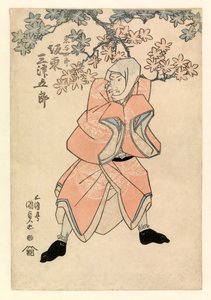 Attore Bando Mitsugoro III, nella parte di Tokoshiro o forse Dojishiro, c.1808-25 da Gototei Kunisada