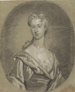Ritratto di donna, busto, in ovale