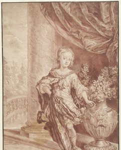 Ritratto di un giovane sconosciuto in costume romano immaginario da Gottfried Kneller