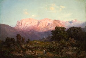 Sciliar con il Catinaccio visto da Rampeun da Gottfried Seelos