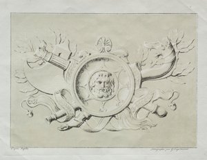 Receuil dessais lithographiques: Un trofeo, c. 1816 da Gottfried or Godefroy Engelmann