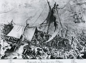 Naufragio della Fregata Medusa (2 luglio) da Gottfried or Godefroy Engelmann