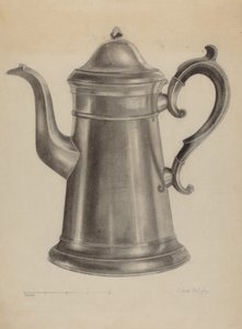 Caffettiera in peltro