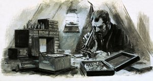 Alexander Humboldt era un esploratore molto ricco (gouache su carta) da Graham Coton