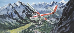 De Havilland Twin Otter (gouache su carta) da Graham Coton