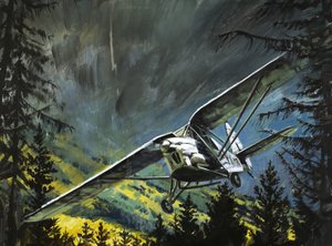 Il pionieristico pilota Bert Hinkler lotta per controllare il suo De Havilland da Graham Coton