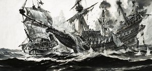 Battaglia navale non identificata da Graham Coton