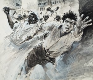William Robinson, Un viaggiatore americano (guazzo su carta) da Graham Coton