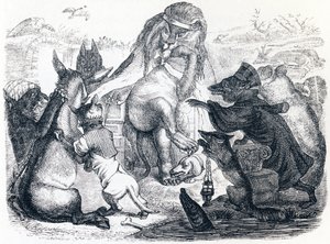 Gli animali malati di peste da Grandville