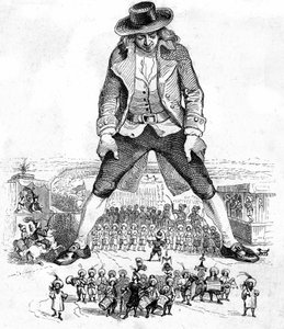 Illustrazione per I Viaggi di Gulliver di Jonathan Swift