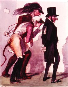 Scena del Carnevale di Parigi, c.1840 da Grandville