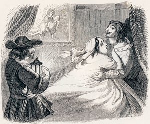 Il marito, la moglie e il ladro (Le mari, la femme et le voleur) - Favole di La Fontaine da Grandville