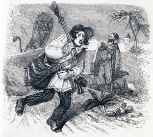 Il leone e il cacciatore - Favole di La Fontaine