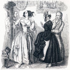 La giovane vedova - Favole di La Fontaine da Grandville