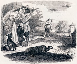 I due piccioni - Favole di La Fontaine da Grandville
