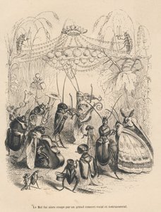 Concerto di insetti a un ballo da Grandville