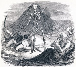 La morte e il morente - Favole di La Fontaine da Grandville