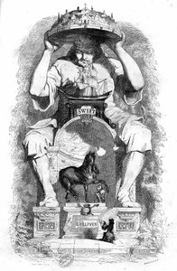 Illustrazione per I viaggi di Gulliver di Jonathan Swift da Grandville (1803 47)