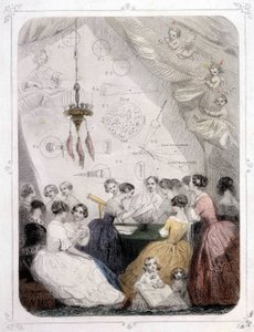 Signore che studiano astronomia - di Grandville da Grandville