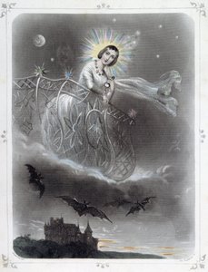 Stelle: Donna che rappresenta "La stella della sera" - di Grandville