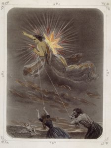 Stelle: Donna che rappresenta "La stella malvagia" (la sfortuna) - di Grandville